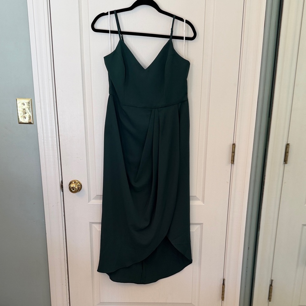 Lulu's Forest Green High Low Dress